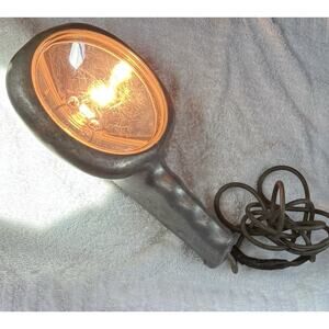 Vintage Spotlight Wagner 12V Handheld Works! GE-Style Car/Boat Light